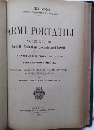 Manuale sulle Armi Portatili di Luigi Gucci del 1918